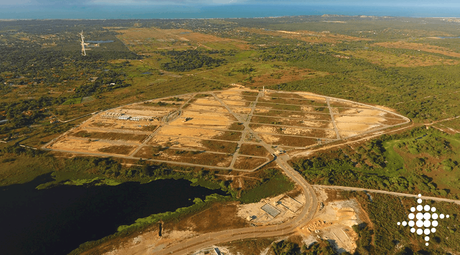 Imagem aérea da Smart City Aquiraz